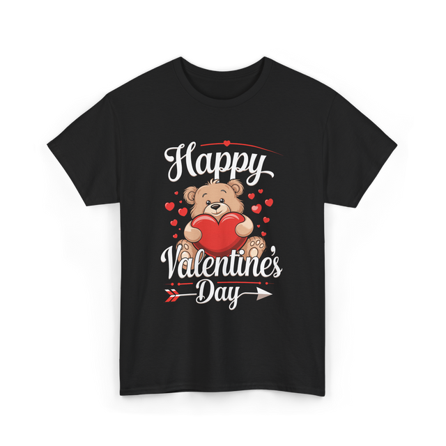 Happy Valentine's Day Valentine T-Shirt - Black