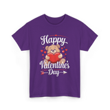 Happy Valentine's Day Valentine T-Shirt - Purple