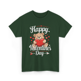 Happy Valentine's Day Valentine T-Shirt - Forest Green
