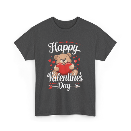 Happy Valentine's Day Valentine T-Shirt - Dark Heather