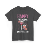 Happy Wedding Anniversary Celebration T-Shirt - Dark Heather