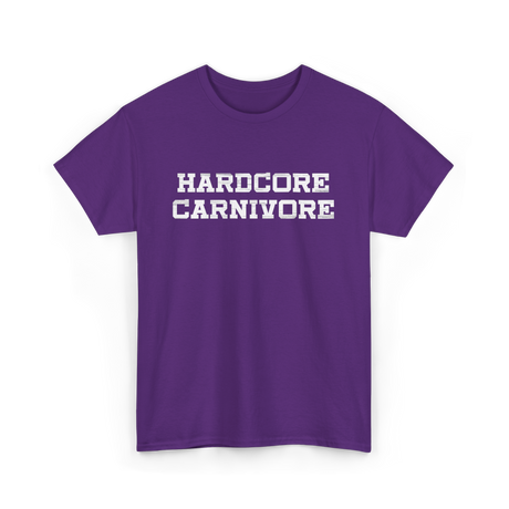 Hardcore Carnivore Meat BBQ T-Shirt - Purple