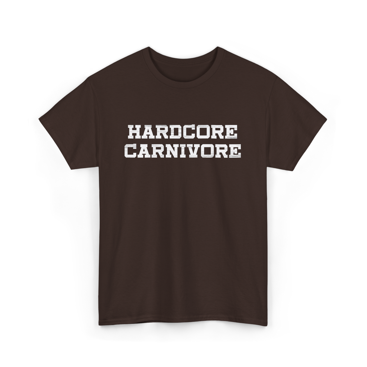 Hardcore Carnivore Meat BBQ T-Shirt - Dark Chocolate