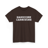 Hardcore Carnivore Meat BBQ T-Shirt - Dark Chocolate