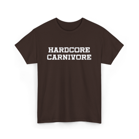 Hardcore Carnivore Meat BBQ T-Shirt - Dark Chocolate