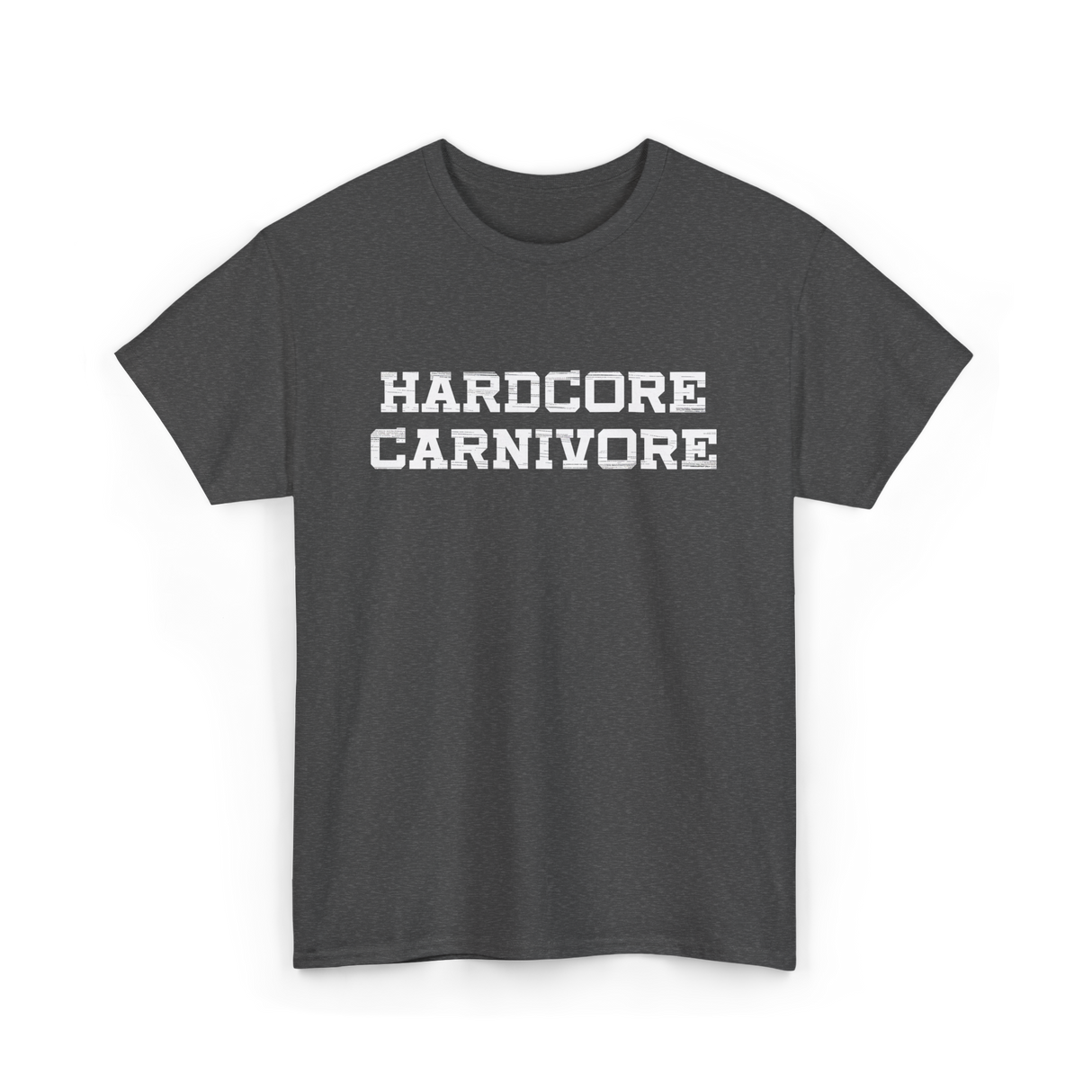 Hardcore Carnivore Meat BBQ T-Shirt - Dark Heather