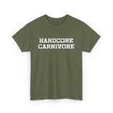 Hardcore Carnivore Meat BBQ T-Shirt - Military Green