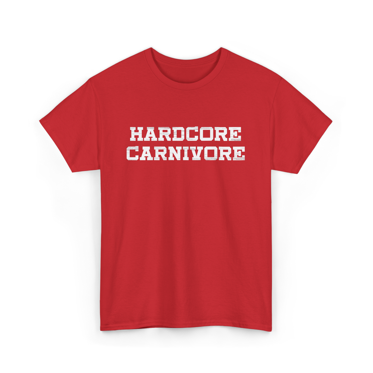 Hardcore Carnivore Meat BBQ T-Shirt - Red