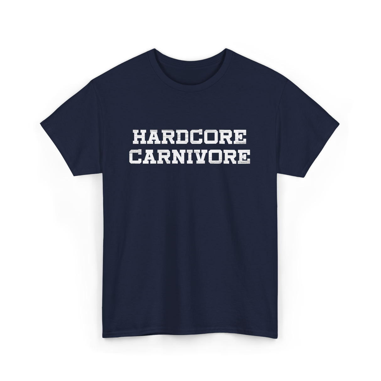 Hardcore Carnivore Meat BBQ T-Shirt - Navy