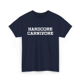 Hardcore Carnivore Meat BBQ T-Shirt - Navy