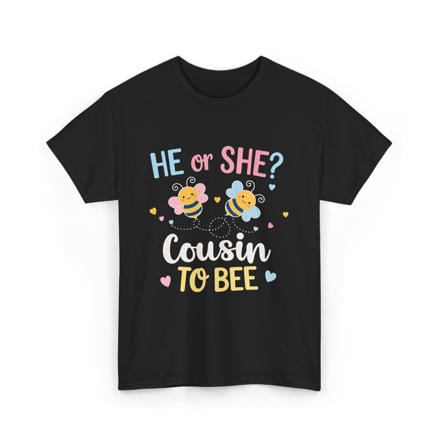 He or She Cousin Bee T-Shirt - Black