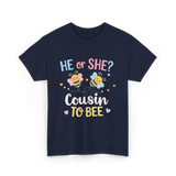 He or She Cousin Bee T-Shirt - Navy