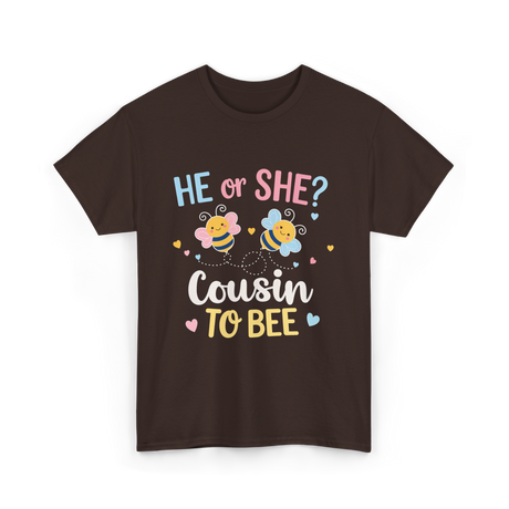 He or She Cousin Bee T-Shirt - Dark Chocolate