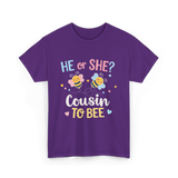 He or She Cousin Bee T-Shirt - Purple