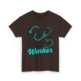 Health Care Worker Health Care T-Shirt - Dark Chocolate