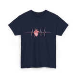 Heart Heart Cardiologist T-Shirt - Navy