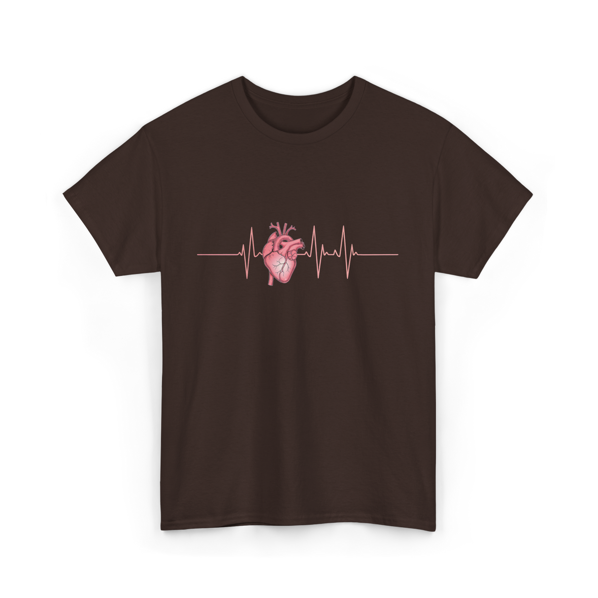 Heart Heart Cardiologist T-Shirt - Dark Chocolate