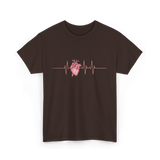 Heart Heart Cardiologist T-Shirt - Dark Chocolate