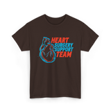 Heart Surgery Support Team Recovery T-Shirt - Dark Chocolate