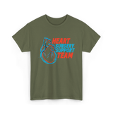 Heart Surgery Support Team Recovery T-Shirt - Military Green