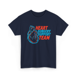 Heart Surgery Support Team Recovery T-Shirt - Navy