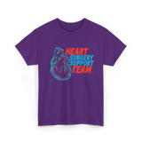 Heart Surgery Support Team Recovery T-Shirt - Purple