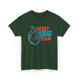 Heart Surgery Support Team Recovery T-Shirt - Forest Green