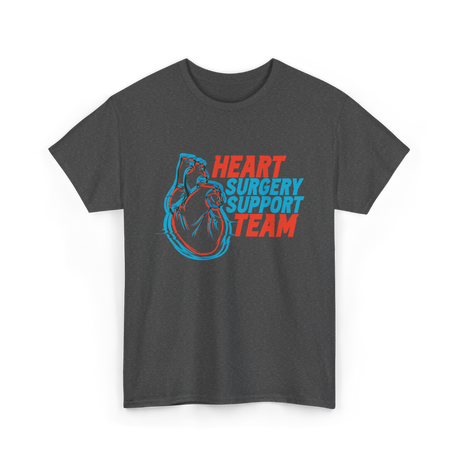 Heart Surgery Support Team Recovery T-Shirt - Dark Heather