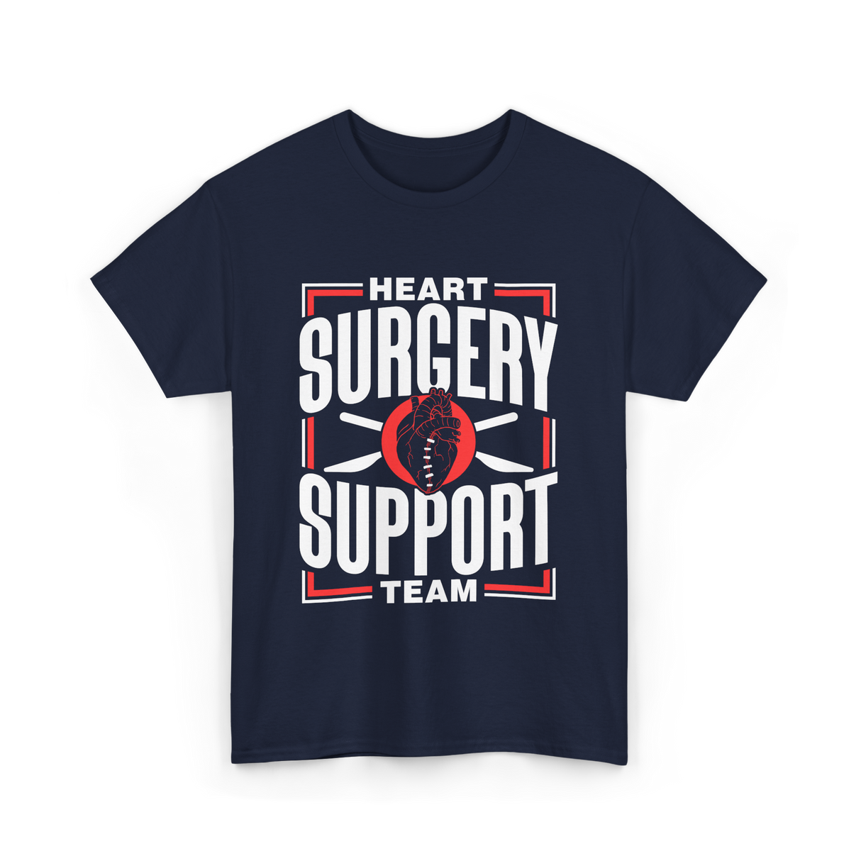 Heart Surgery Support Team Surgery T-Shirt - Navy