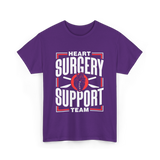 Heart Surgery Support Team Surgery T-Shirt - Purple