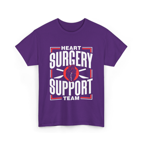 Heart Surgery Support Team Surgery T-Shirt - Purple