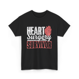 Heart Surgery Survivor Surgery Health T-Shirt - Black