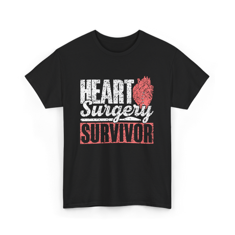 Heart Surgery Survivor Surgery Health T-Shirt - Black