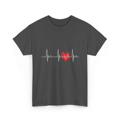 Heartbeat Love Heartbeat Cardiology T-Shirt - Dark Heather