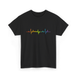 Heartbeat Pride LGBTQ Ally T-Shirt - Black