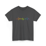 Heartbeat Pride LGBTQ Ally T-Shirt - Dark Heather