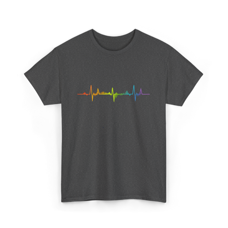 Heartbeat Pride LGBTQ Ally T-Shirt - Dark Heather