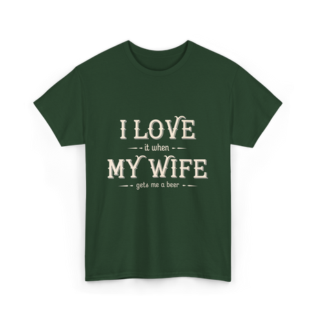 Heartwarming Beer T-Shirt - Forest Green