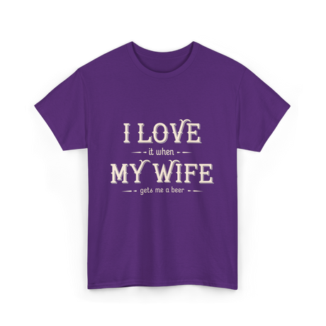 Heartwarming Beer T-Shirt - Purple