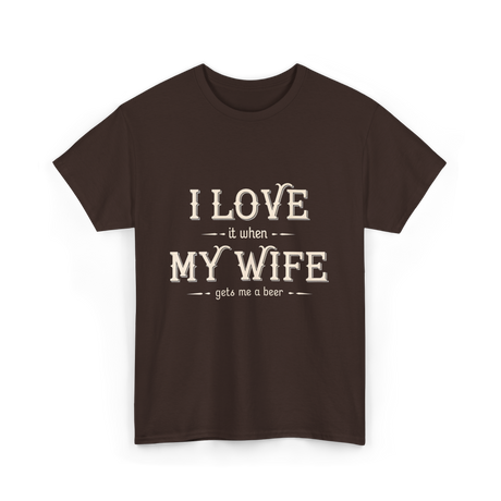 Heartwarming Beer T-Shirt - Dark Chocolate