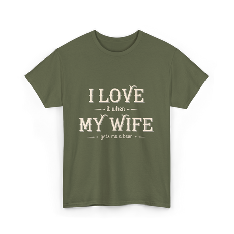 Heartwarming Beer T-Shirt - Military Green