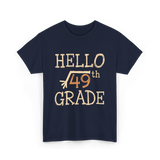 Hello 49th Grade Math T-Shirt - Navy