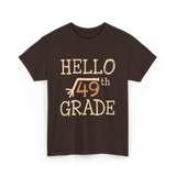 Hello 49th Grade Math T-Shirt - Dark Chocolate