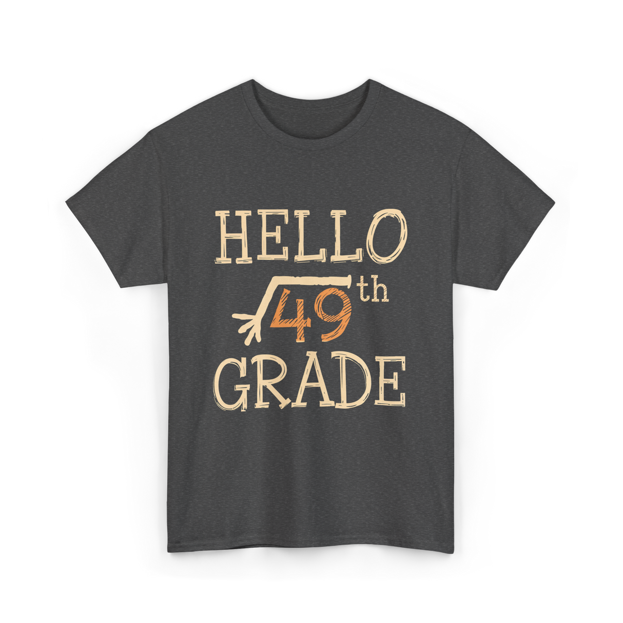 Hello 49th Grade Math T-Shirt - Dark Heather