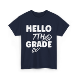 Hello 7th Grade Education Student T-Shirt - Navy