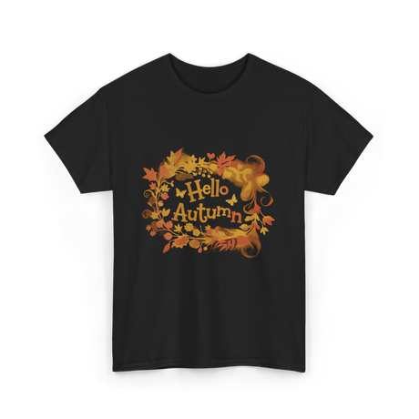 Hello Autumn Autumn Color Lovers T-Shirt - Black