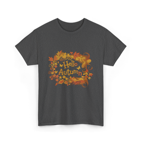 Hello Autumn Autumn Color Lovers T-Shirt - Dark Heather