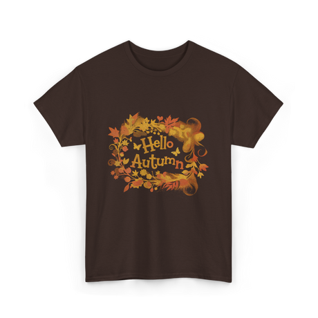 Hello Autumn Autumn Color Lovers T-Shirt - Dark Chocolate