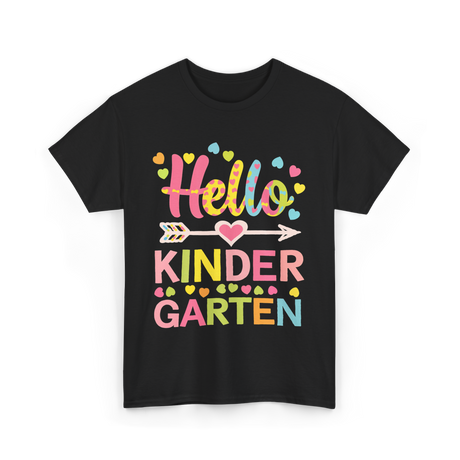 Hello Kinder Kindergarten Teacher T-Shirt - Black