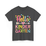 Hello Kinder Kindergarten Teacher T-Shirt - Dark Heather